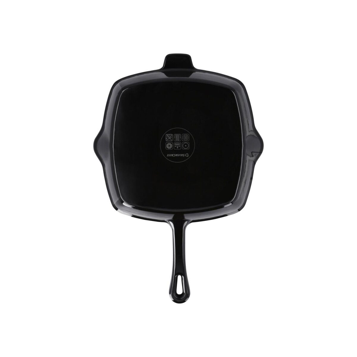 SILVERCREST® Premium cast iron grill pan, Ø 24 cm