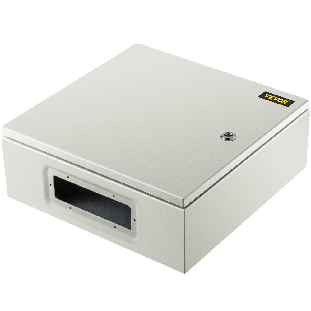 Armoire de commande Boîtier industriel NEMA, armoire de distribution en acier NEMA 4X 40 x 40 x 15 cm, IP66 étanche à l'eau et à la poussière, boîte de jonction électrique extérieure/intérieure, avec plaque de montage