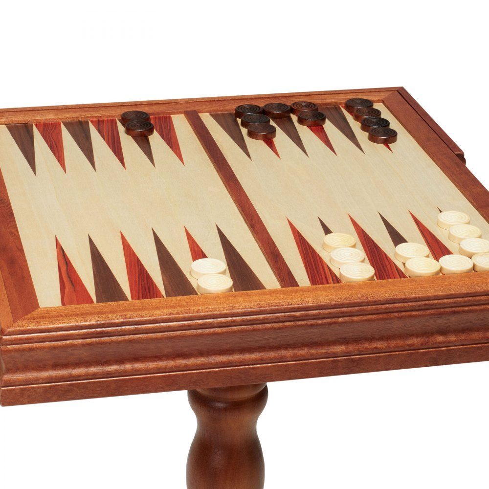 Jeu d'échecs en bois, 650 x 650 x 675 mm, jeu d'échecs de bureau avec pièces d'échecs, jeu d'échecs pour les activités familiales, les voyages, les enfants, l'échiquier