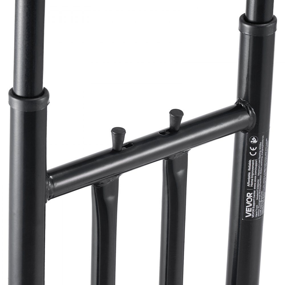 Diable, capacité de charge 272 kg, chariot de transport 480x460x1200mm, chariot portable avec sangle d'arrimage, rouleau de transport, chariot empilable, chariot de transport pour maison, bureau, entrepôt, supermarché