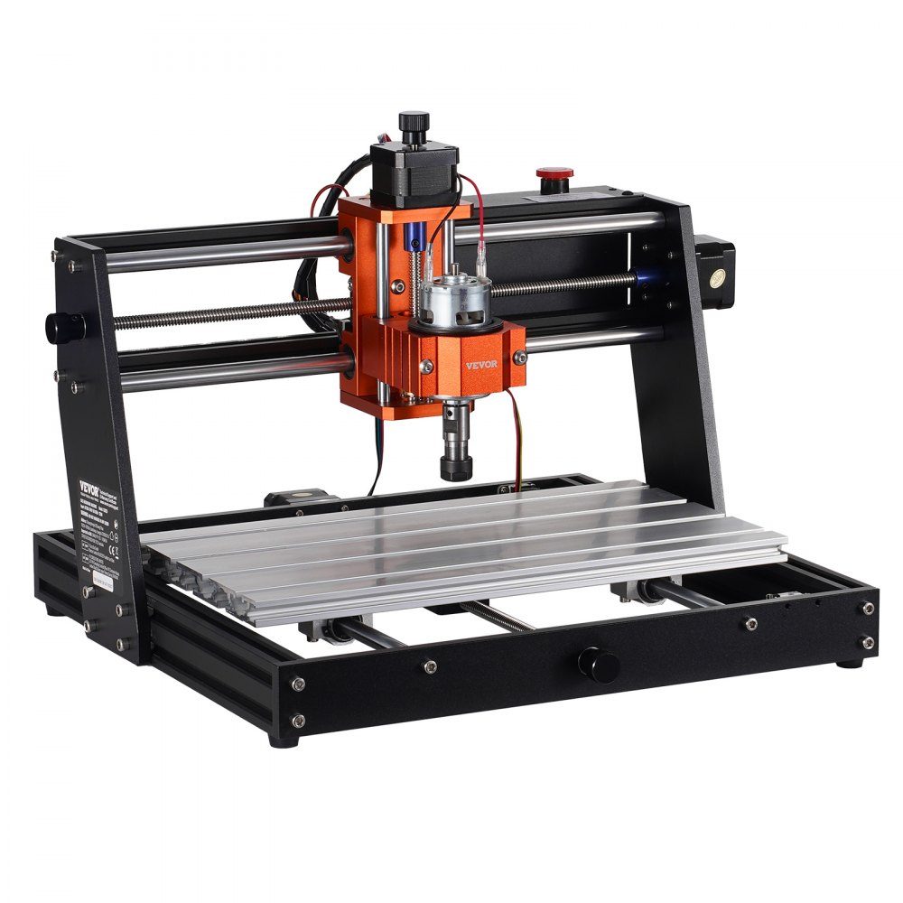 CNC Milling Machine 120W Engraving Machine 3 Axis GRBL Control Wood Engraving Carving Milling Machine Kit 300x200x72mm Work Area 1200RPM for Wood Acrylic MDF PVC Plastic Foam