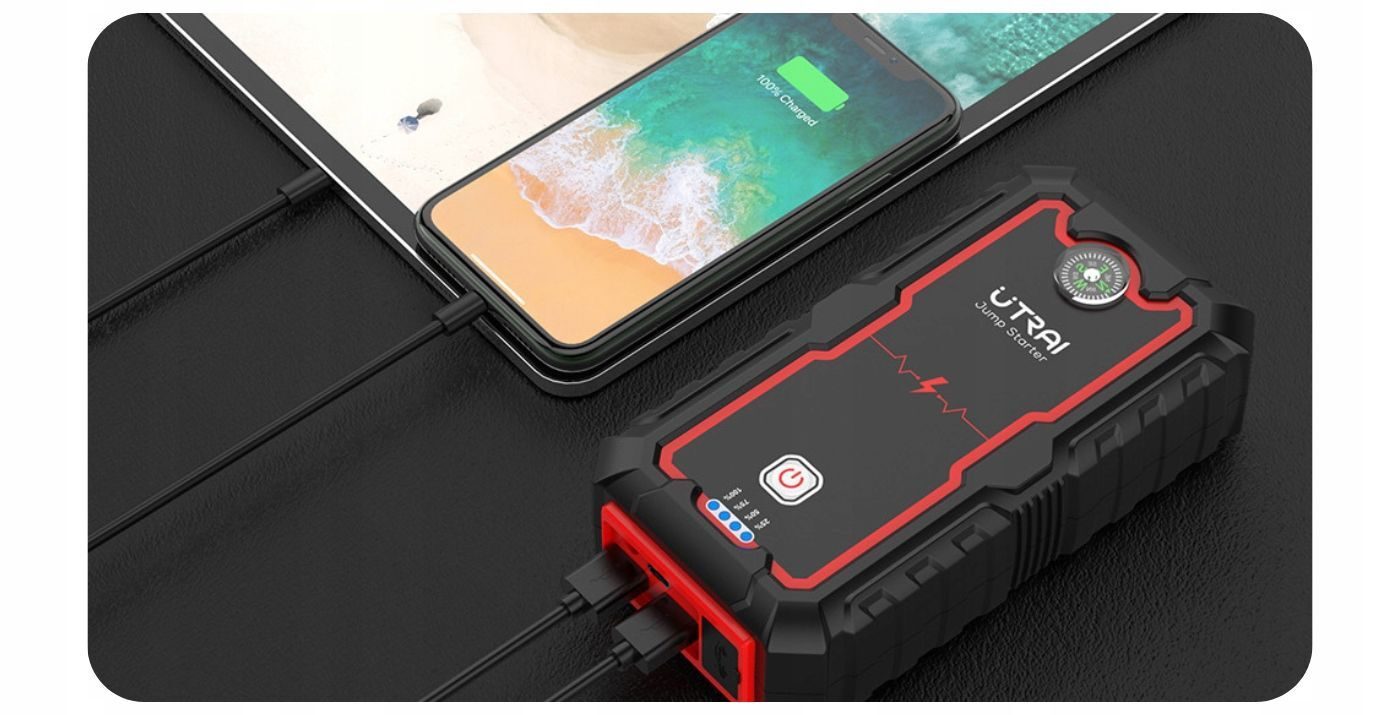 UTRAI Jstar One 2000A Starter with Full Power Accessories + QC 3.0 FULL POWER CHARGER FOR UTRAI POWERBANKS POWERBANK STARTER BOOSTER JUMP POWERFUL STARTER