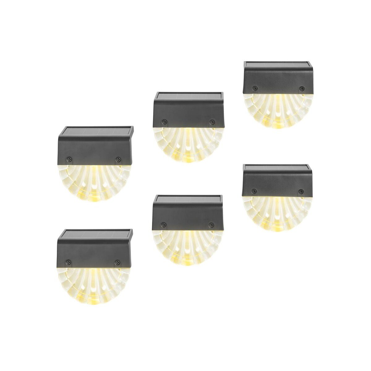 LIVARNO® LED-lampen op zonne-energie, 6 stuks