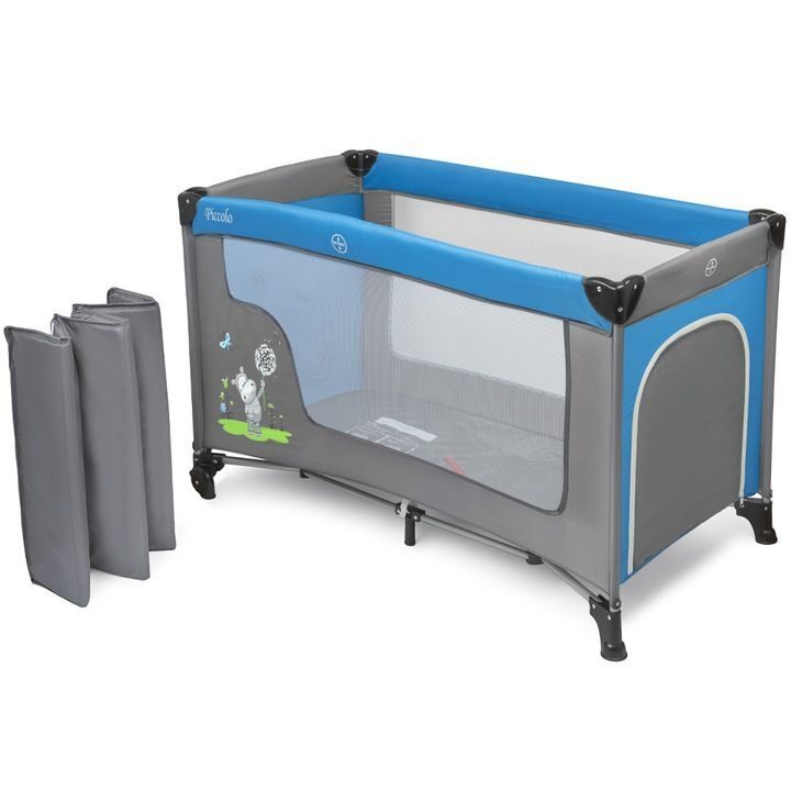 Children's travel bed 71 x 126 cm multicolored set
