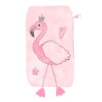 Flamingo plush pencil case