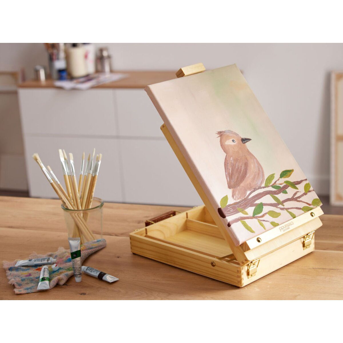 CRELANDO® suitcase table easel, height adjustable
