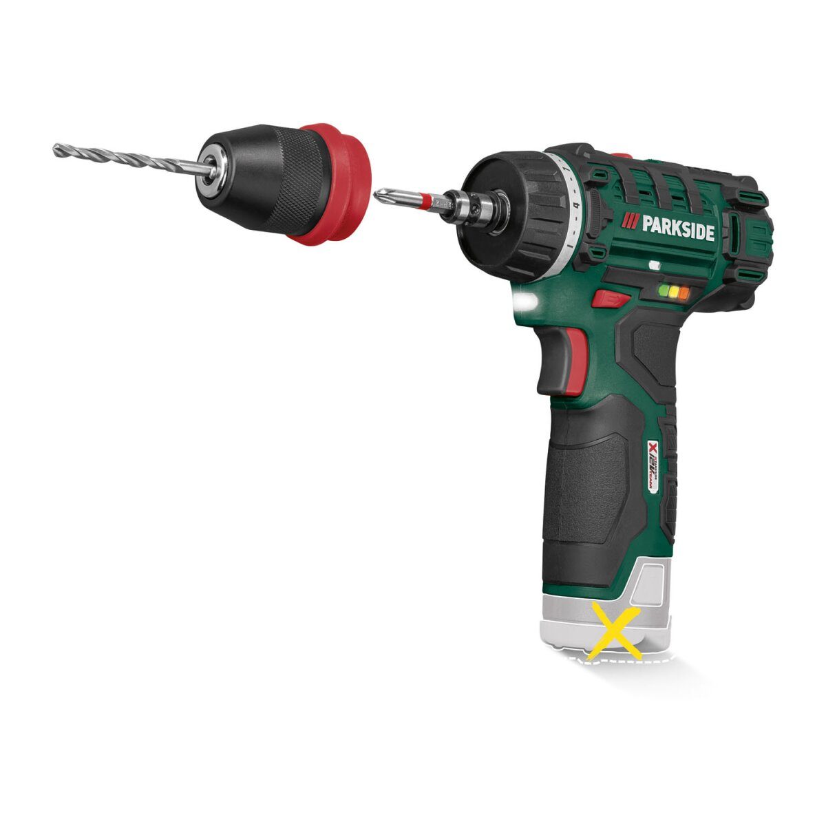 PARKSIDE® 12V Akku-Bohrschrauber PBSA 12 E4 (ohne Akku und Ladegerät)