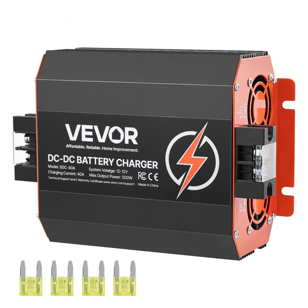 12V 40A DC/DC acculader 500W voor loodzuur-, lithium-, AGM-, GEL- en natte accu's, intelligent opladen op meerdere niveaus voor campers, bedrijfsvoertuigen, boten, jachten 12V 40A DC/DC acculader 500W voor loodzuur-, lithium-, AGM-, GEL- en natte accu's, intelligent opladen op meerdere niveaus voor campers, bedrijfsvoertuigen, boten, jachten