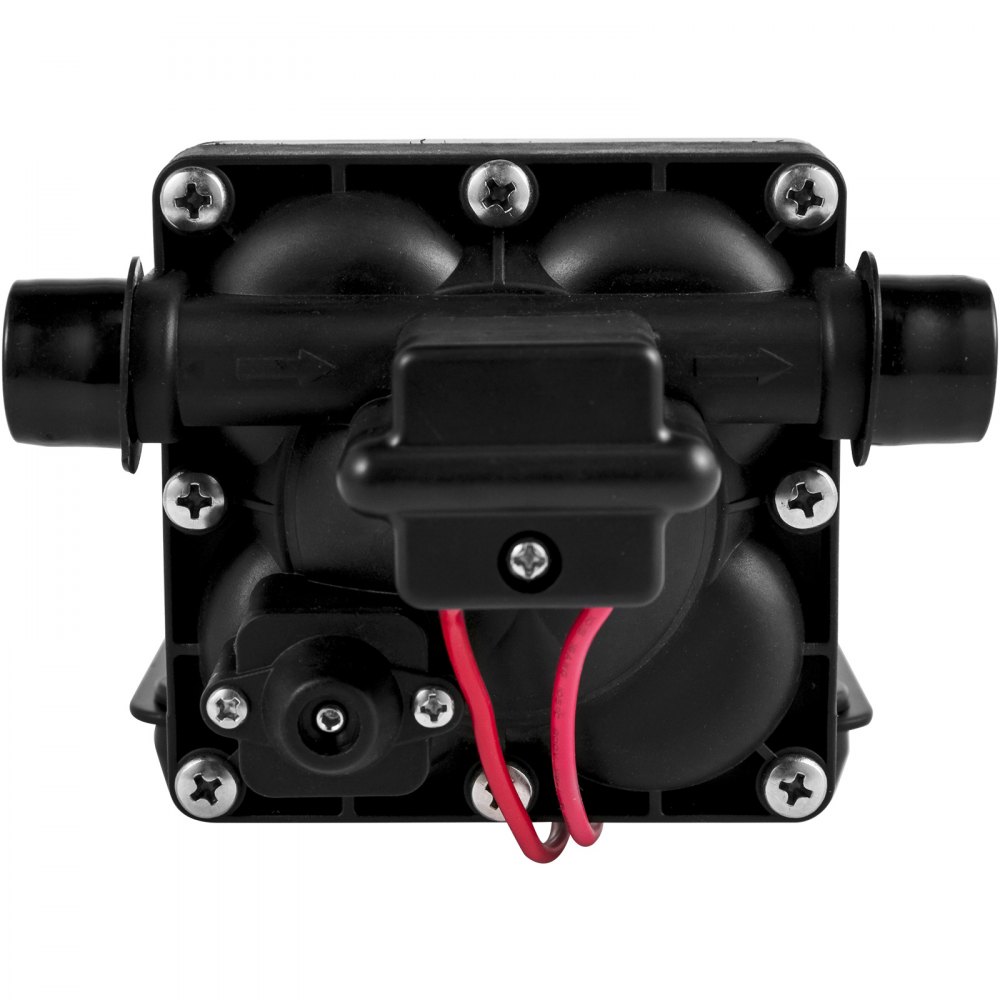 12 V hogedrukmembraanwaterpomp, 3 GPM hogedrukmembraanwaterpomp van polypropyleen, max. druk 45 psi zelfaanzuigende waterpomp, met ingebouwde terugslagklep, voor caravan, boot 12 V hogedrukmembraanwaterpomp, 3 GPM hogedrukmembraanwaterpomp van polypropyleen, max. druk 45 psi zelfaanzuigende waterpomp, met ingebouwde terugslagklep, voor caravan, boot