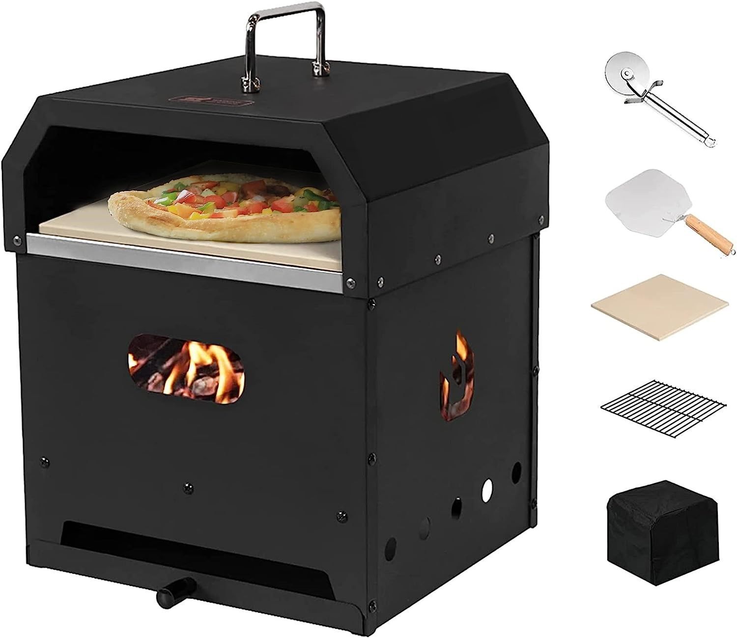 Grill zewnętrzny Drewniany grill wędzarniczy Przenośny piec do pizzy Urządzenie do robienia pizzy Piec do pizzy na świeżym powietrzu do pieczenia Zestaw 2 Grill zewnętrzny Drewniany grill wędzarniczy Przenośny piec do pizzy Urządzenie do robienia pizzy Piec do pizzy na świeżym powietrzu do pieczenia Zestaw 2