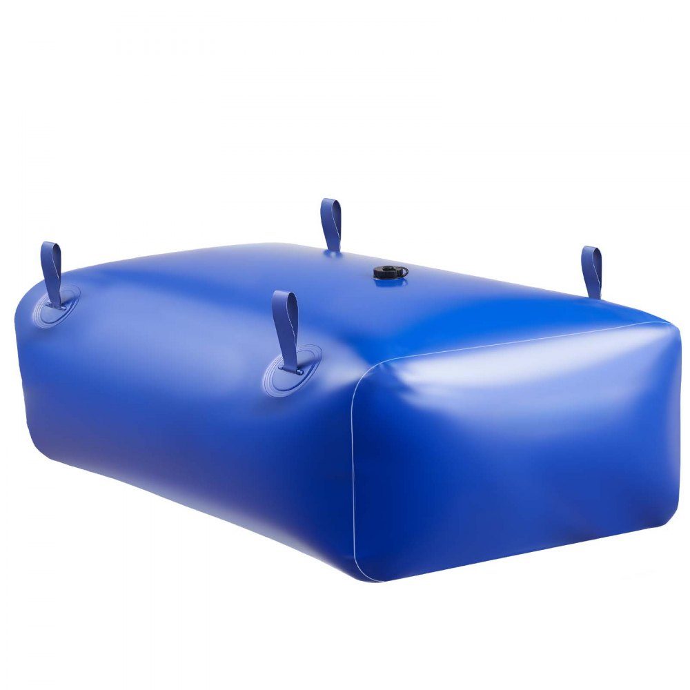 Conteneur de stockage de vessie d'eau 540 L, sac de stockage d'eau en PVC 1000D durable, vessie de stockage d'eau, idéal pour le camping, l'arrosage du jardin, les camping-cars et les urgences, bleu