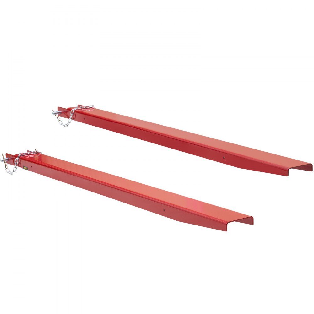 Lot de 2 extensions de fourche, extension de dents de 1 840 mm, fourches d'une capacité de 1 815 tonnes, acier au carbone Q235, conception monobloc, extension de fourche à palette, compatible avec 106-mm-Gabeln – Réf. HT-22752