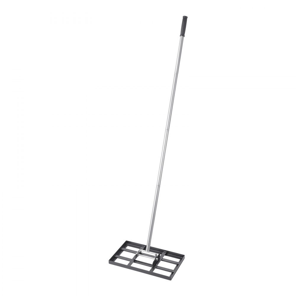 Lawn Squeegee Leveling Rake with 78" Handle, 17" x 10" Base Plate, Rust Resistant Carbon Steel Leveling Rake, 5 Adjustable Heights, Lawn Leveler for Yard and Golf Course