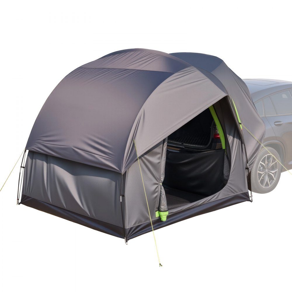 SUV Tent Camping Car Tent (240x240x215cm) Waterproof PU2000 Spacious Double Layer Design for 5-8 People SUV Camping Tent with 2 Doors & Mesh Windows & Rain Cover & Bag