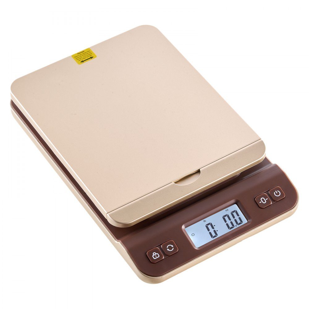 Digitale Paketwaage, 2 g Genauigkeit, 40-kg-Postwaage mit Halte-/Tara-/Auto-Off-Funktion, Klapphalter-Design und einfache Kalibrierung, Briefwaage, Plattformwaage, Batterie im Lieferumfang enthalten