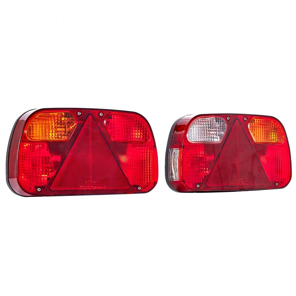 Anhängerbeleuchtung Anhängerbeleuchtung 2 Stück mit 6 Modi (Bremslicht/Blinker/Rücklicht/Kennzeichen/Rückfahrlicht/Nebelscheinwerfer), Anhängerbeleuchtung Set mit Kabelbaum für LKW