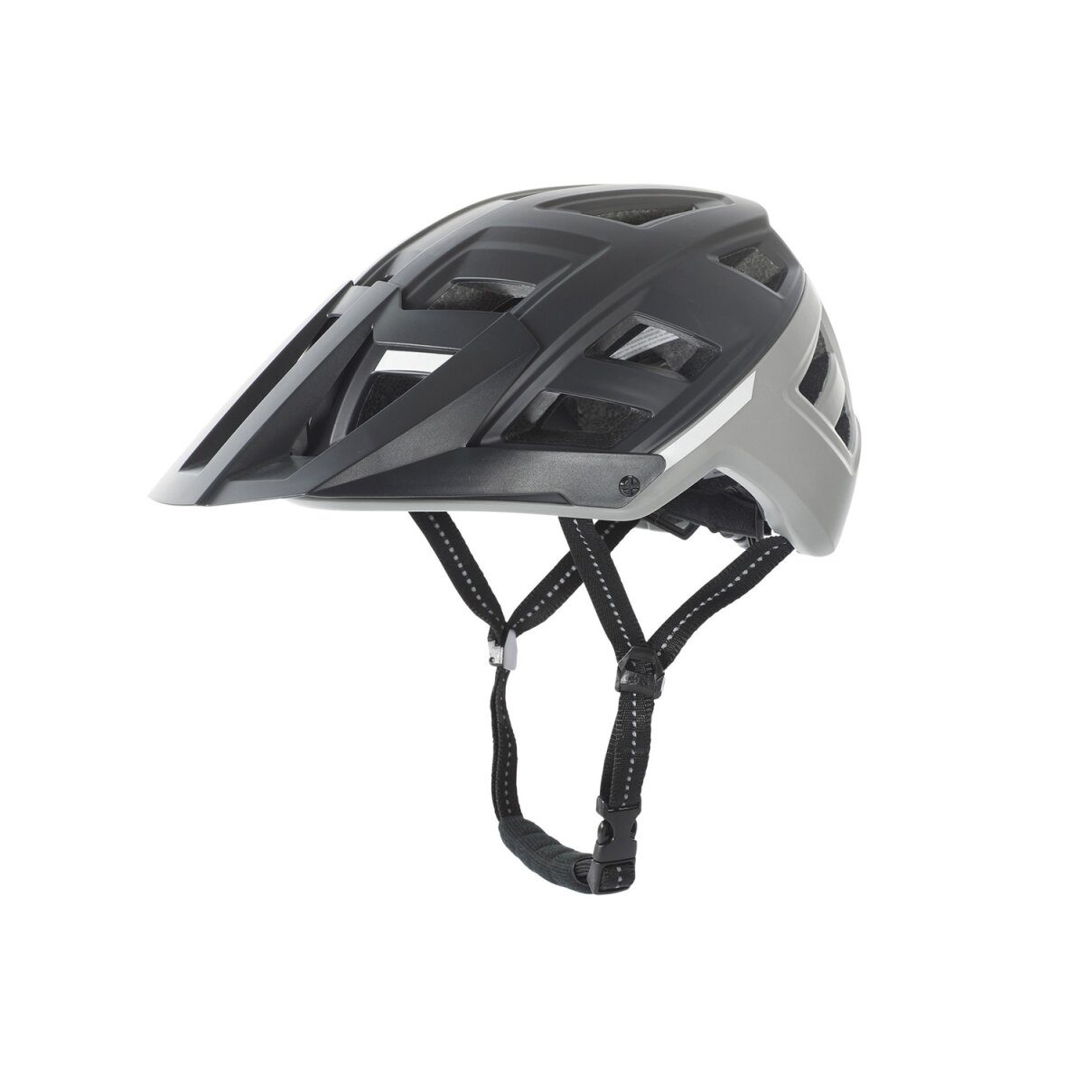 CRIVIT Damen-/Herren-Mountainbike-Helm, Gr. S/M, schwarz/grau
