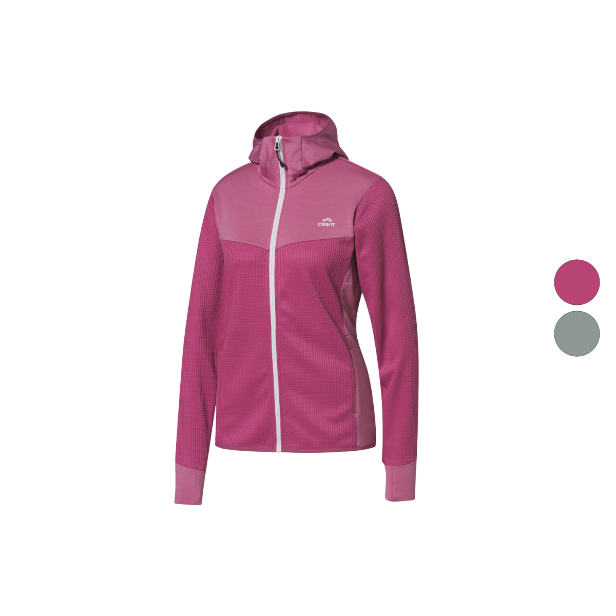 CRIVIT Damen Funktionsjacke, mit geruchsneutraler Technologie HeiQ Mint