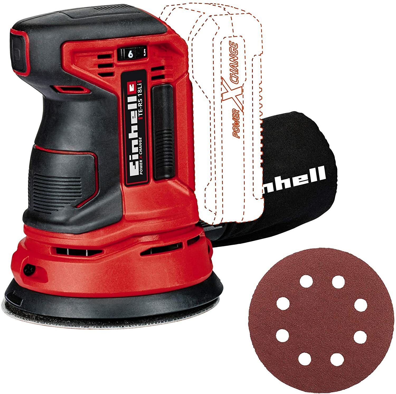 Ponceuse excentrique sans fil Einhell TE-RS 18 Li Solo Power