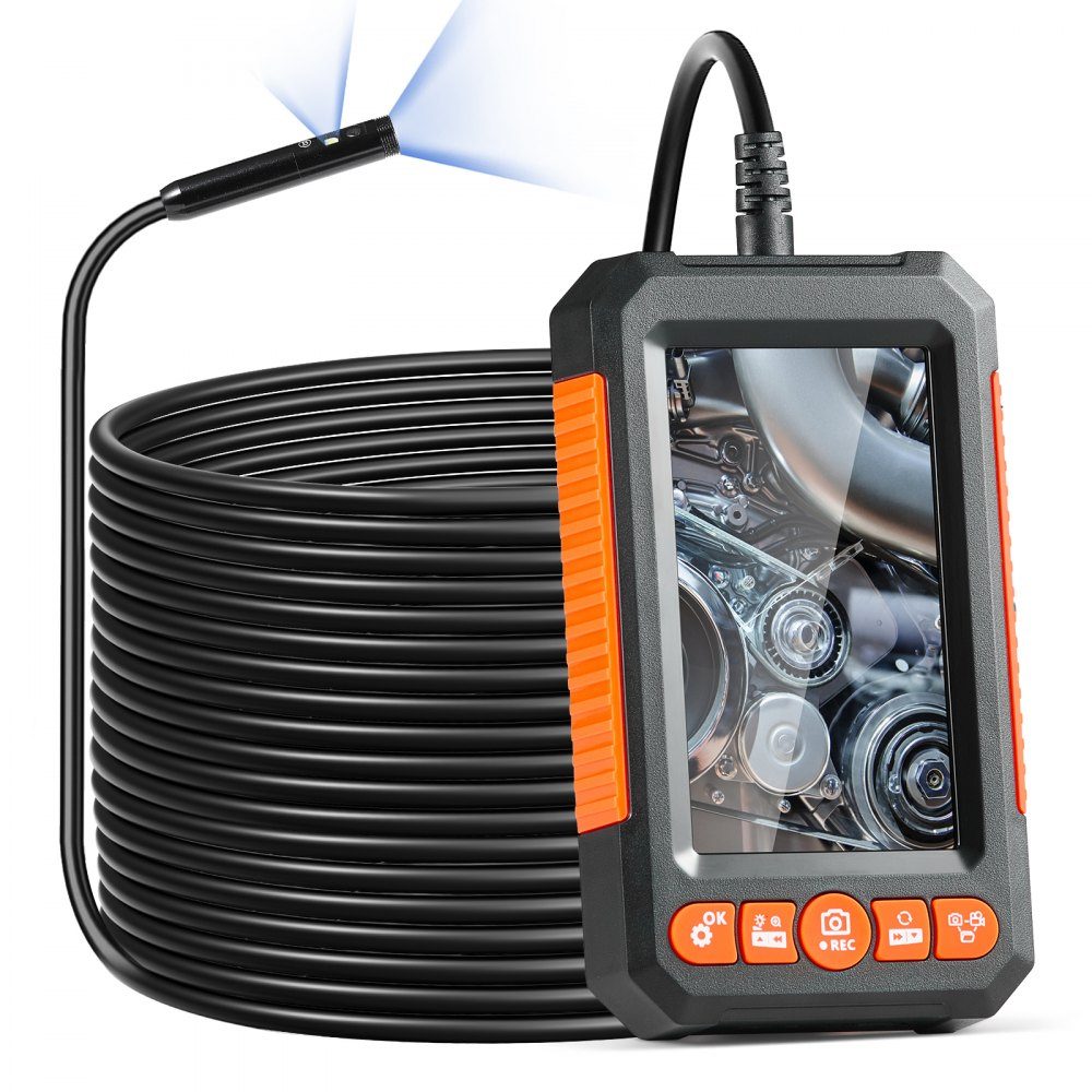 Endoskopkamera Inspektionskamera 1080P Rohrkamera 15m Kabel 10,9cm Display