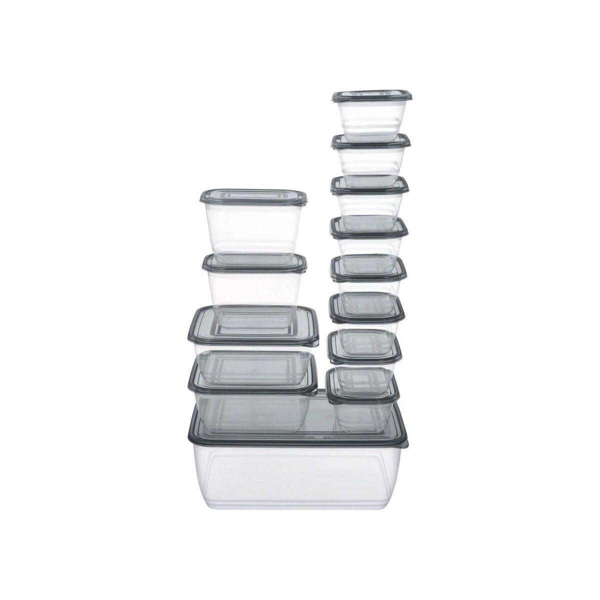 Ensemble de contenants de conservation alimentaire SILVERCREST®, 13 pièces (gris)