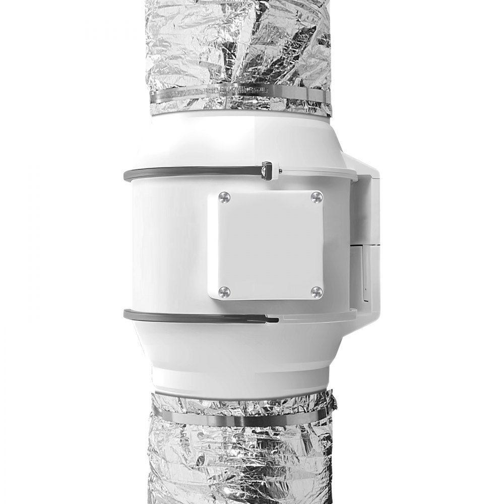 Aluminium-Flexschlauch 7620 mm langer Lüftungsschlauch Φ108 mm Aluminium-Flexrohr-Luftkanal R-6 Wärmewiderstandswert 25 mm Rohrdicke Aluminiumrohrschlauch Owens Corning Isolierwolle-Luftkanäle