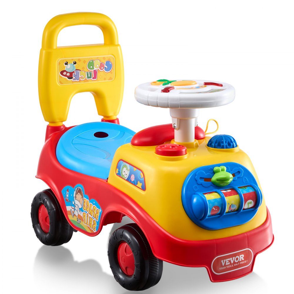 Rutschauto für Kleinkinder im Alter von 1–3 Jahren, Ride Racer, Rutschspielzeug für Kleinkinder zum Sitzen und Stehen, klassisches Rutschauto für Kinder mit Musiklenkrad, Hupe und Stauraum unter dem Sitz, Rutschspielzeug für Jungen und Mädchen