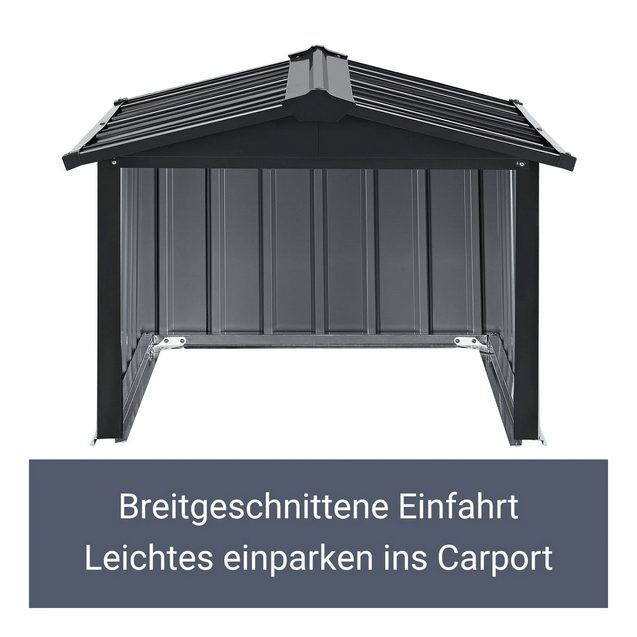 Garage pour robot tondeuse à gazon | Abri de toit pour tondeuse à gazon en métal 86 × 98 × 63 cm