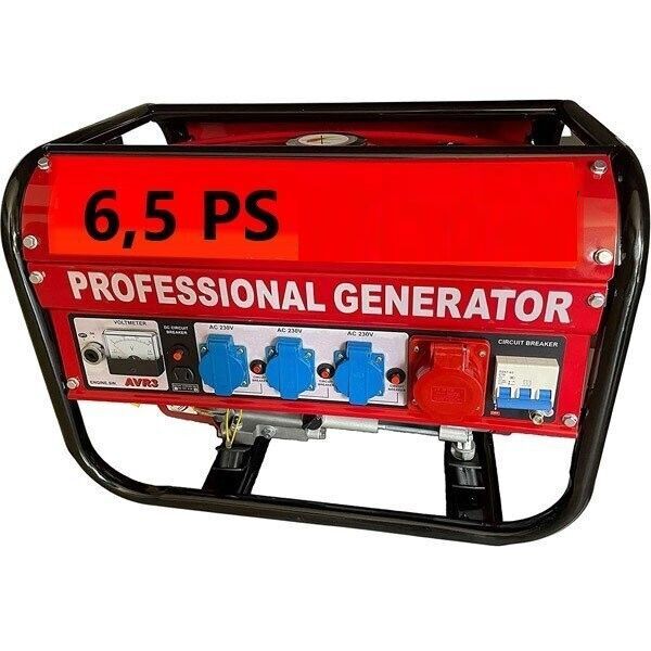 Generator awaryjny o mocy 6,5 KM, generator benzynowy o mocy 4500 W Generator awaryjny o mocy 6,5 KM, generator benzynowy o mocy 4500 W