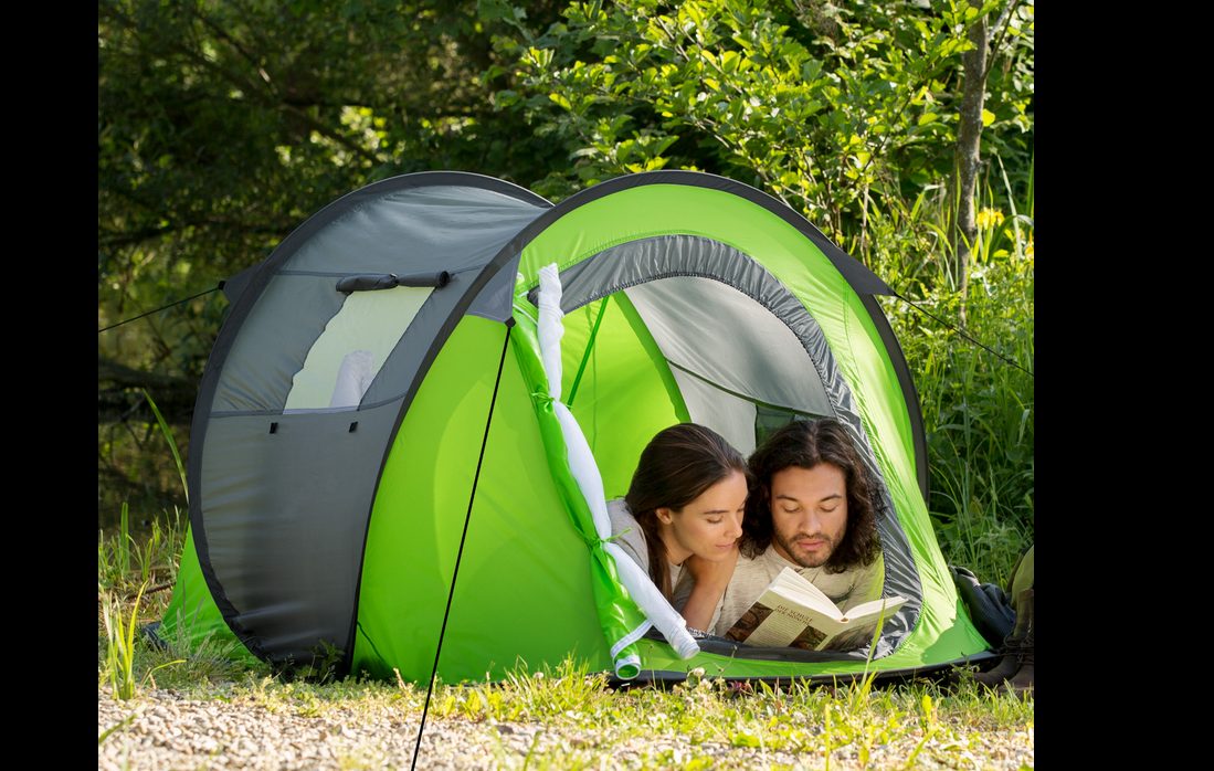 Pop-up-Zelt Automatikzelt Camping Strand Trekkingzelt 2 Personen