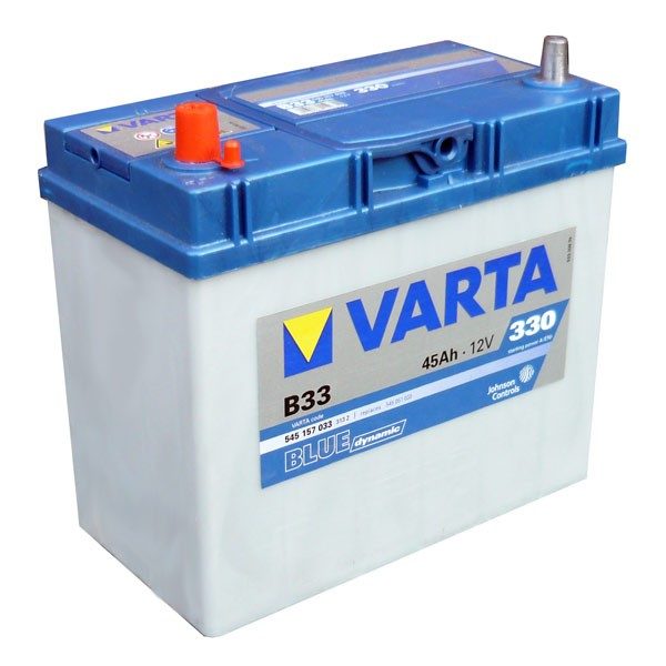 VARTA BLUE DYNAMIC 45AH 330A (B33) L+ CIENKIE – Part No. 40953550