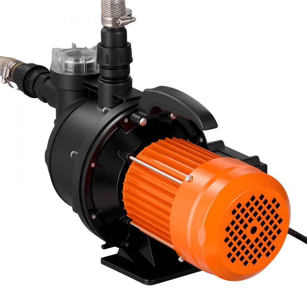 Gartenpumpe, 1300 W, 230 V, max. Förderleistung 4800 L/h, PP-Bewässerungspumpe mit 48 m Förderhöhe, Überhitzungsschutz, europäische Spannungsnormen, für Gartenbewässerung & Bewässerung