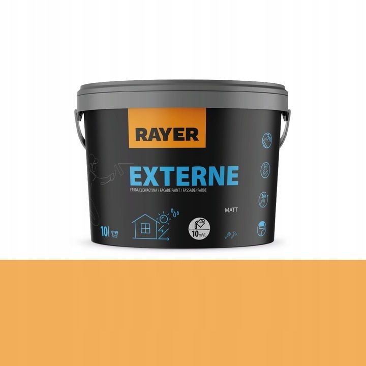 RAYER gevelverf 10L perzik – hoogwaardige en duurzame buitenverf RAYER gevelverf 10L perzik – hoogwaardige en duurzame buitenverf