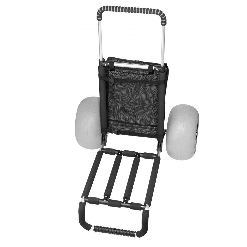 Beach Wagon, Handcart, Sand Wagon, Beach Wagon, 74.84 kg Load Capacity, Folding Aluminum Sand Wagon, 685 to 1135 mm, Height Adjustable, Heavy Duty Beach Wagon