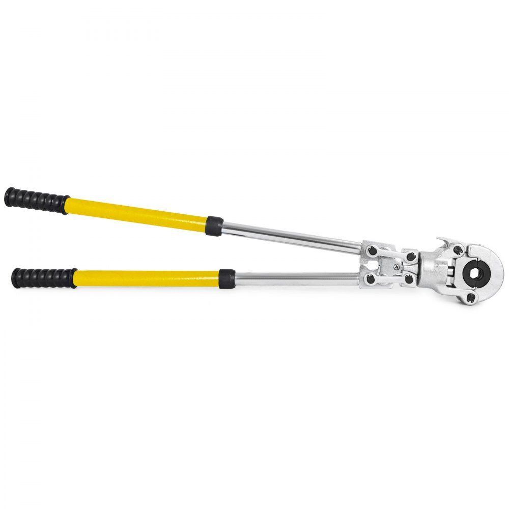 Pressing pliers V12, V15, V22, V28, TH16, TH20, TH26, TH32 mm, crimping pliers, pressing pliers with 360° rotating head and ergonomic rubber handle, portable pipe pressing pliers, manual cable lug pliers