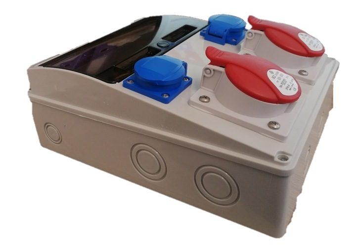 CONSTRUCTION SWITCHGEAR SWITCHGEAR Wall distributor construction site power electrical distribution box construction site mobile 2x 230V 2x 16A