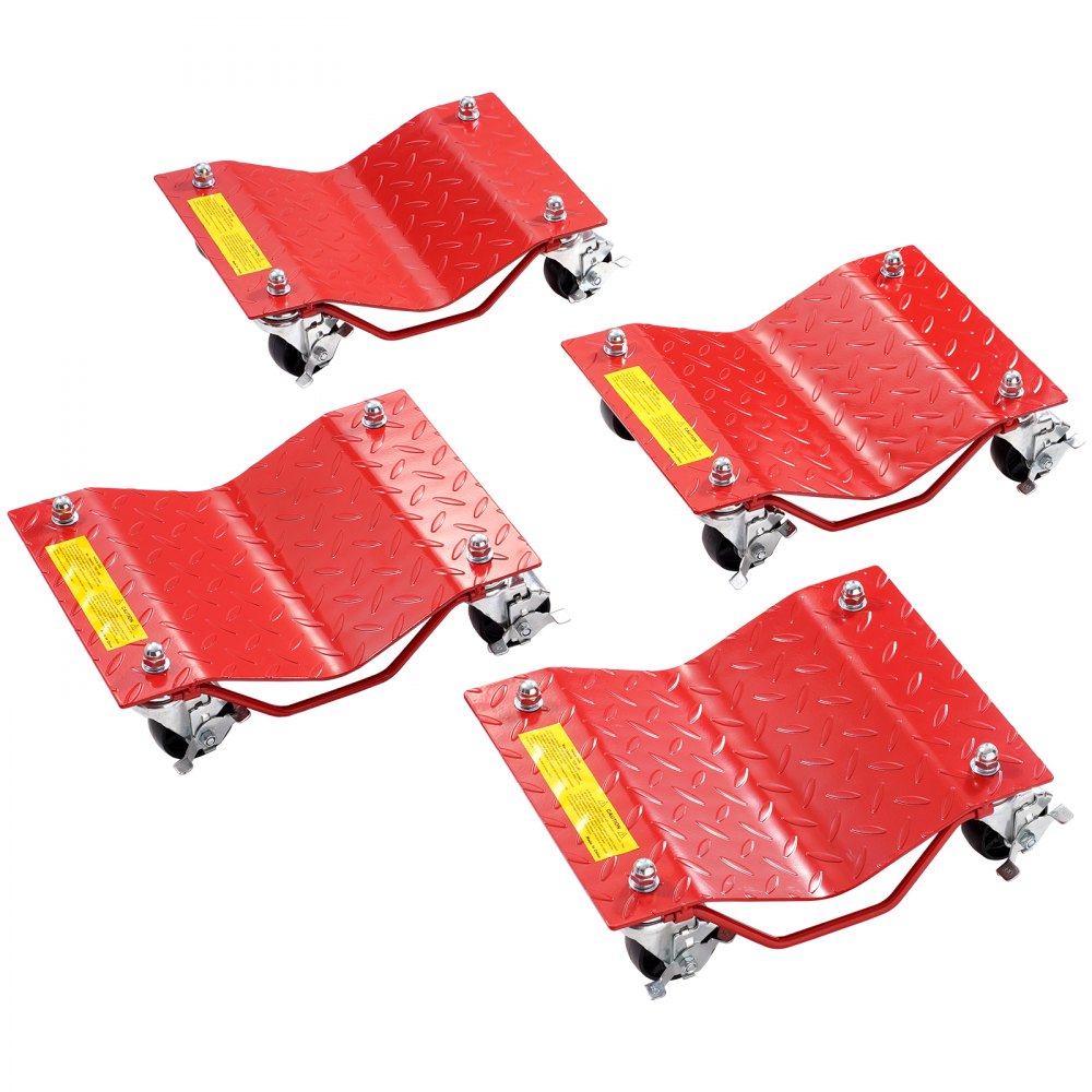 Heavy duty car transporter made of steel with a load capacity of 3600 kg, trolley with brakes, vehicle transport trolley for transporting cars, trucks, trailers, motorcycles and boats, pack of 4 red Heavy duty car transporter made of steel with a load capacity of 3600 kg, trolley with brakes, vehicle transport trolley for transporting cars, trucks, trailers, motorcycles and boats, pack of 4 red