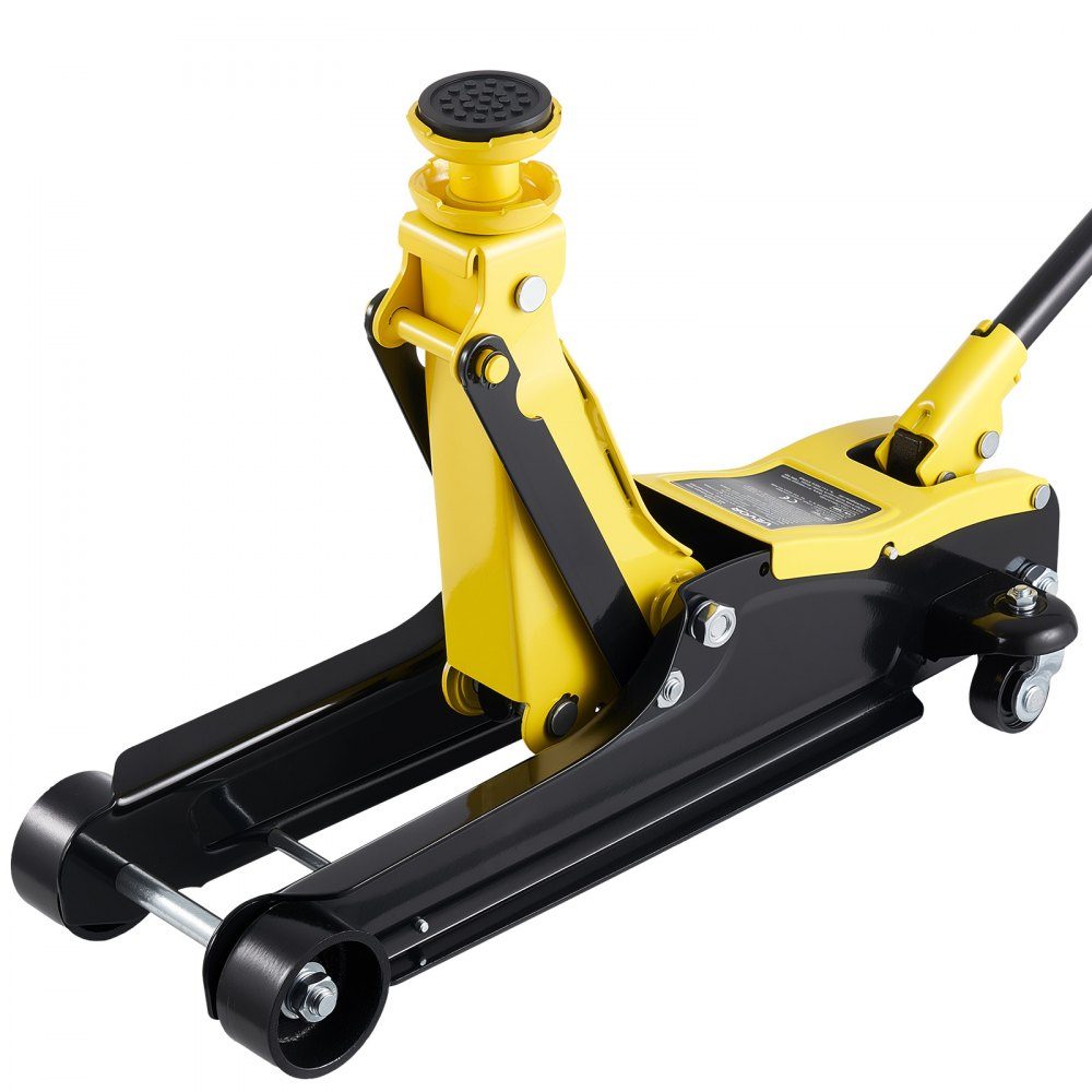 Hydraulic Car Jack 2.5T Capacity Flat Steel Car Jack with Single Piston Quick Lift Pump and SUV Adapters Sedan Car Jack 85-320mm Lift Range Racing Car Jack