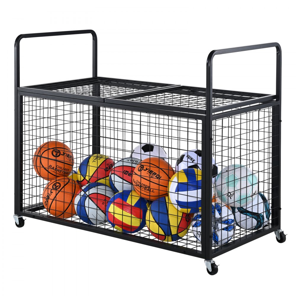 Chariot à billes Chariot roulant 1150 x 610 x 912 mm Balles de sport Cage de basket-ball verrouillable Cage à balles Équipement de sport d'intérieur et d'extérieur Chariot de rangement en acier roulant pour garages Chariot à billes Chariot roulant 1150 x 610 x 912 mm Balles de sport Cage de basket-ball verrouillable Cage à balles Équipement de sport d'intérieur et d'extérieur Chariot de rangement en acier roulant pour garages