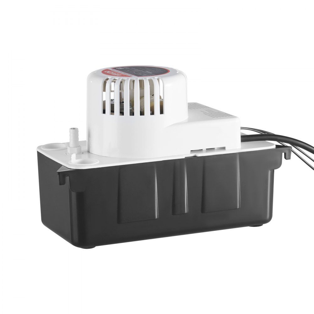Condensate Extraction Pump, Condensate Pump, 1/50 HP 1.89L Tank, Automatic AC Condensate Pump with Float Switch and 6m Hose for Air Conditioner, Dehumidifier, Ice Maker, Water Drain, Black