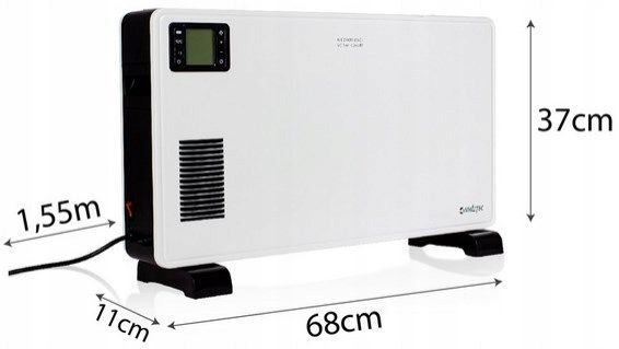 Chauffage convecteur THERMOSTAT À CONVECTEUR DE CHAUFFAGE ÉLECTRIQUE 2300W avec télécommande tactile