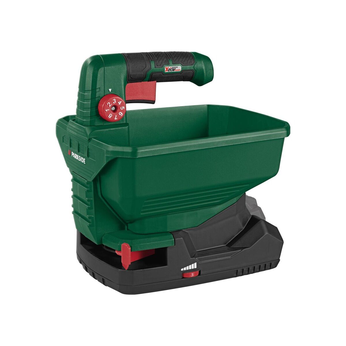 Uniwersalny rozsiewacz akumulatorowy PARKSIDE® 20 V „PUSA B1”, bez akumulatora i ładowarki