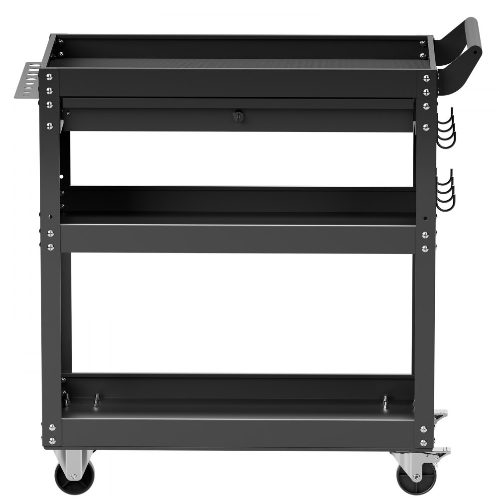 Werkzeugwagen 830x350x826 mm, 160 kg Tragkraft, Werkstattwagen mit Schublade, Aufbewahrungsorganisator für Mechaniker-Werkzeuge, für Garage, Lager und Werkstatt, schwarz Werkzeugwagen 830x350x826 mm, 160 kg Tragkraft, Werkstattwagen mit Schublade, Aufbewahrungsorganisator für Mechaniker-Werkzeuge, für Garage, Lager und Werkstatt, schwarz