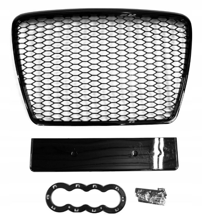 AUDI A6 C6 09-11 GRILLE RS LOOK BLACK Edition ensemble complet S-line