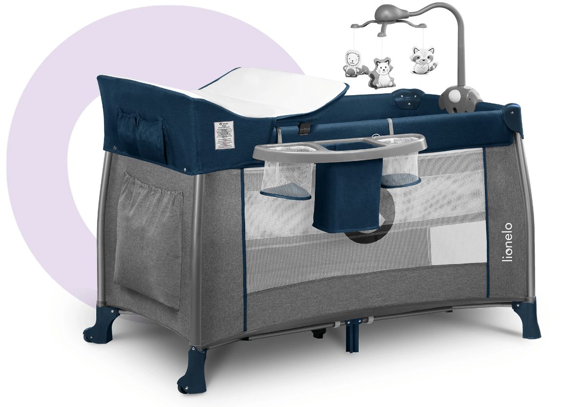 2in1 Kinderreisebett Baby Laufstall Kinderreisebett mit Wickeltisch 68x 125