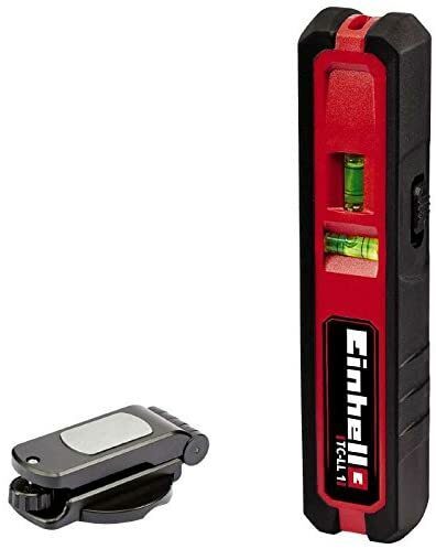 Einhell Laser-Nivelliergerät TC-LL 1 (Arbeitsbereich – Linie 5 m, Arbeitsbereich – Punkt 20 m, Softgrip, inkl. flexibler Wandhalterung)