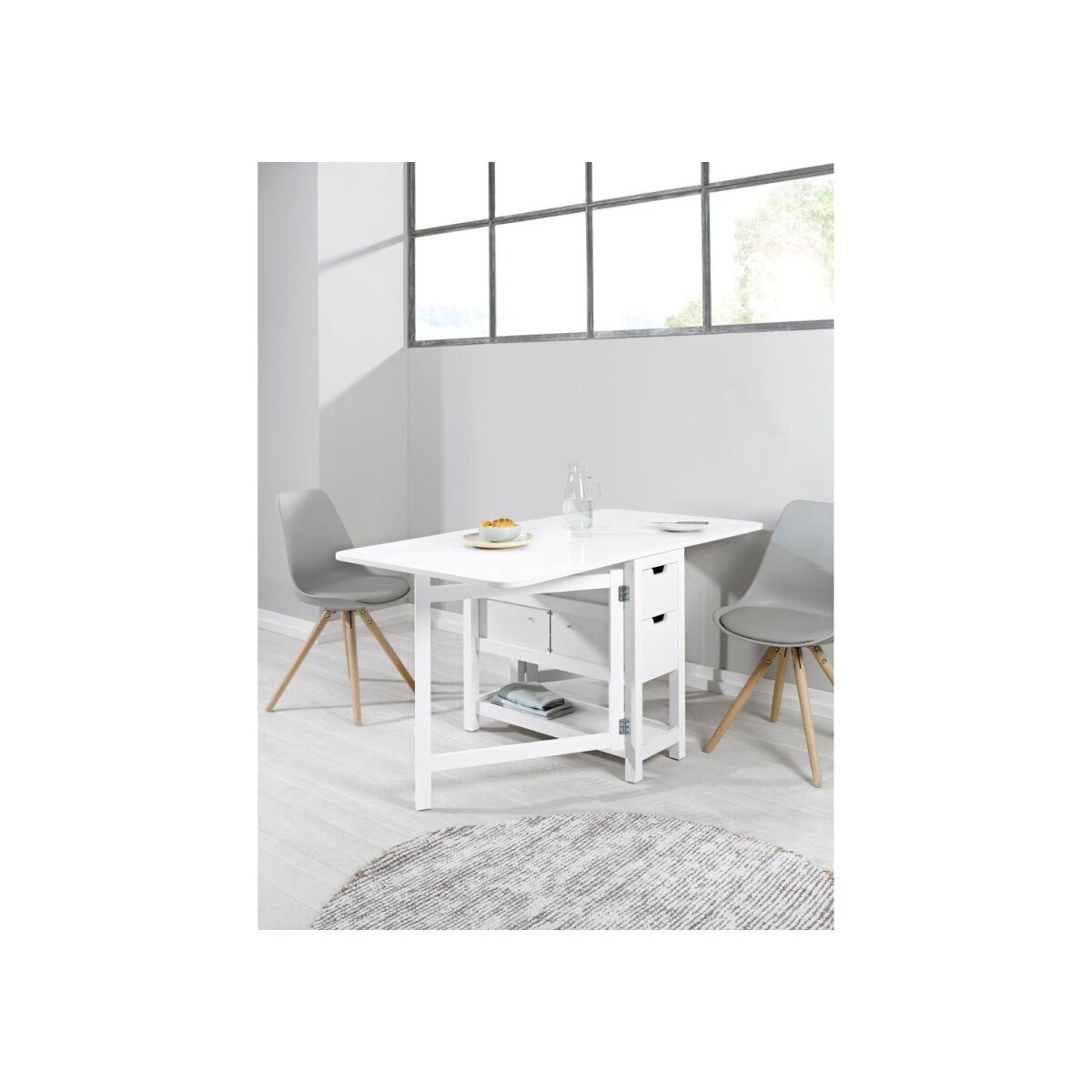 LIVARNO Home folding table, with drawer