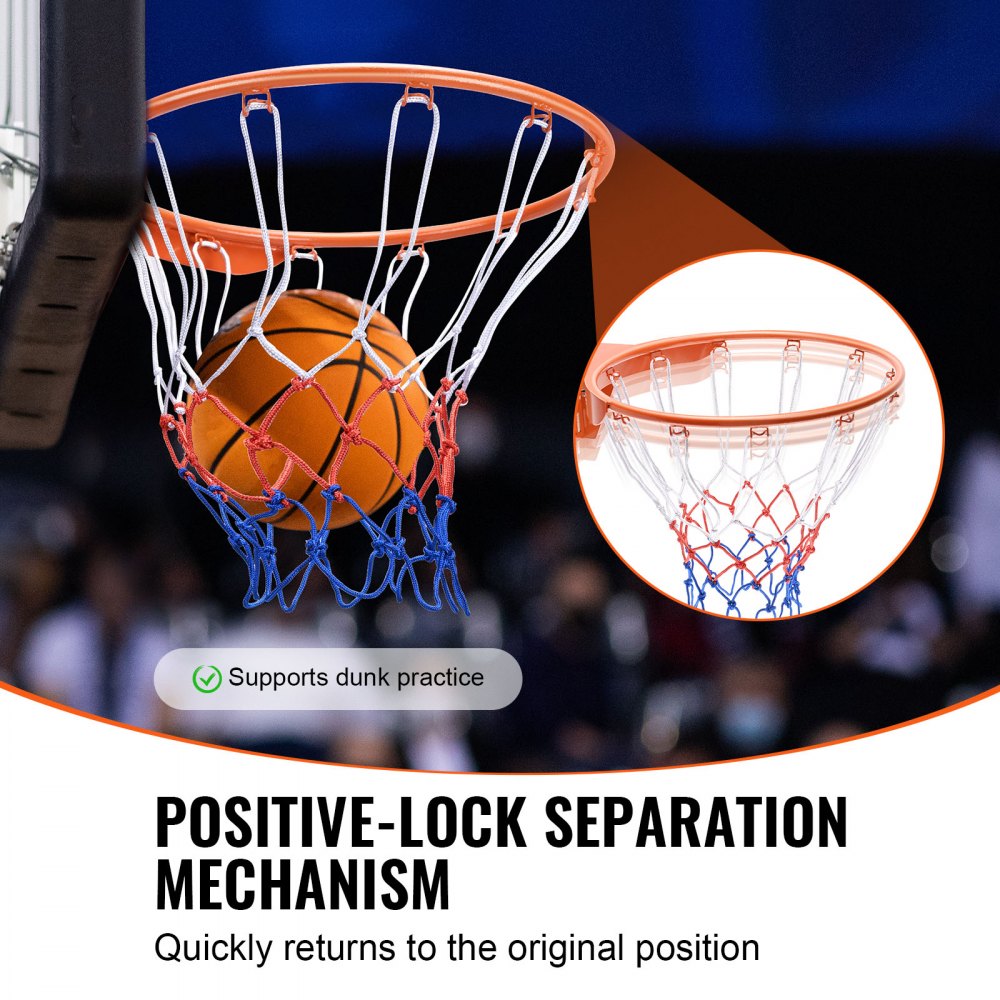 Basketball-Felge, an der Wandtür montierter Basketballkorb, robustes Q235-Basketball-Flex-Rand-Zielset mit Netz, standardmäßiger 18-Zoll-Hänge-Basketballkorb für den Innen- und Außenbereich für Kinder und Erwachsene Basketball-Felge, an der Wandtür montierter Basketballkorb, robustes Q235-Basketball-Flex-Rand-Zielset mit Netz, standardmäßiger 18-Zoll-Hänge-Basketballkorb für den Innen- und Außenbereich für Kinder und Erwachsene