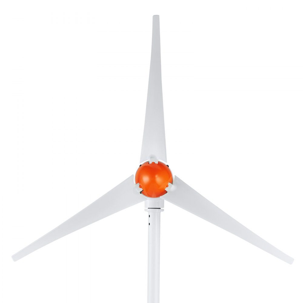 500W wind turbine, 12V wind generator, 3 blade wind power generator with MPPT controller, adjustable wind direction and 2.5m/s starting wind speed, suitable for RV, boat on farm at home