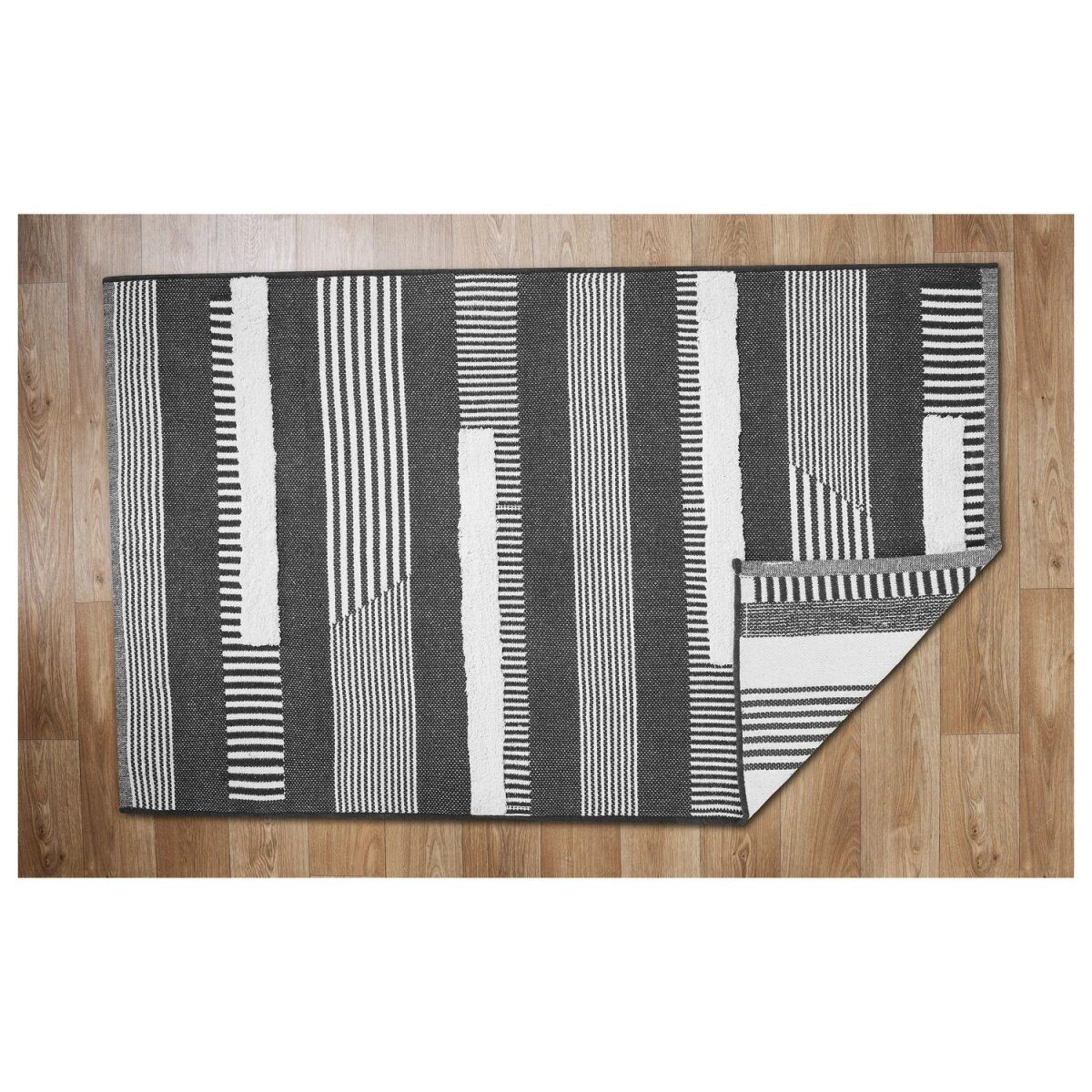 LIVARNO katoenen vloerkleed voor thuis, 120 x 180 cm (grijs)
